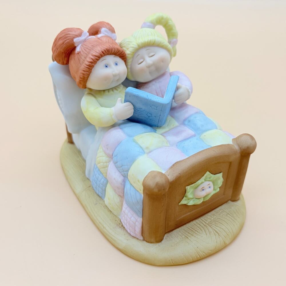 Cabbage Patch Kids Bedtime Story Figurine 1984 Xavier Roberts Porcelain OAA